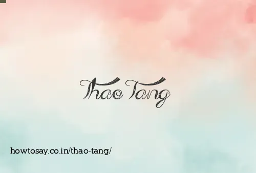 Thao Tang