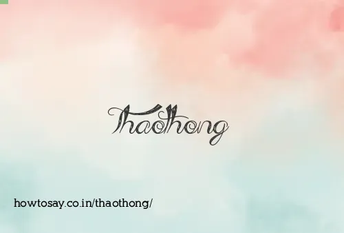 Thaothong