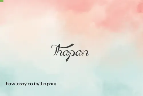 Thapan