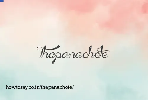 Thapanachote