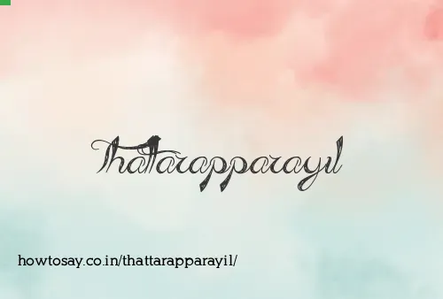 Thattarapparayil
