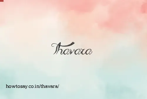 Thavara