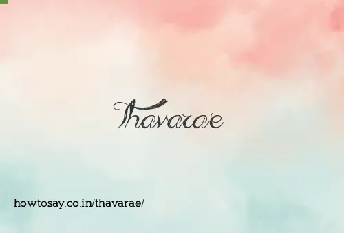 Thavarae