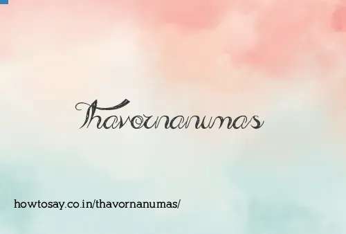 Thavornanumas