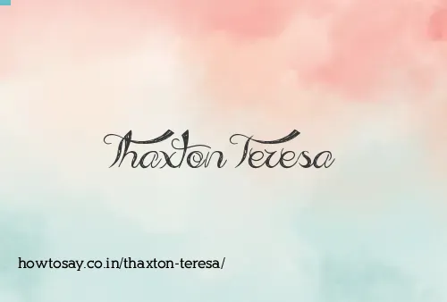 Thaxton Teresa