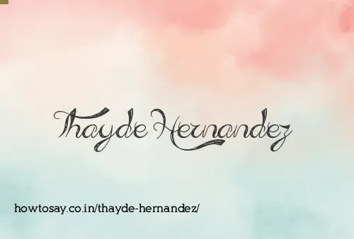 Thayde Hernandez