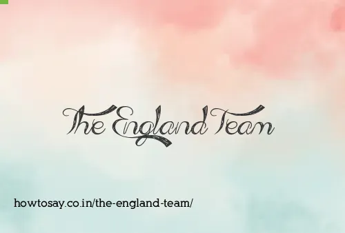 The England Team