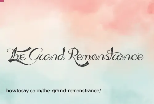The Grand Remonstrance