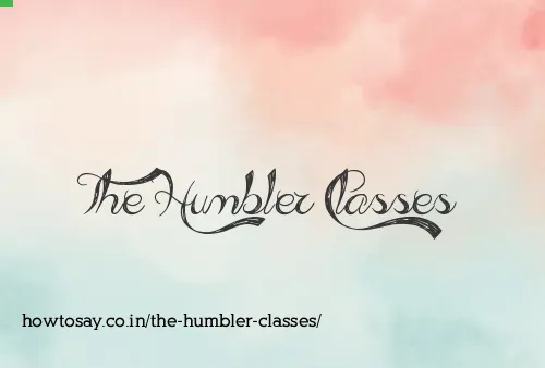 The Humbler Classes
