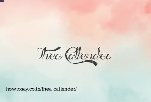 Thea Callender