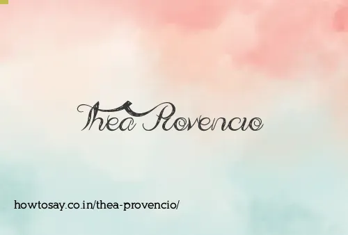 Thea Provencio