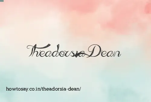 Theadorsia Dean