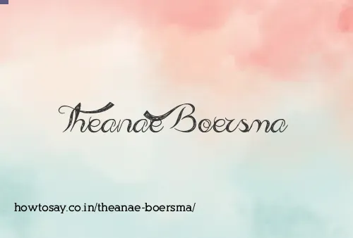 Theanae Boersma