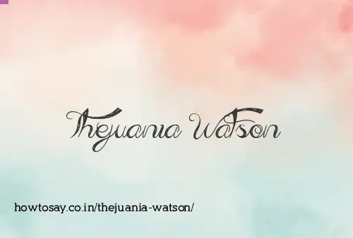 Thejuania Watson