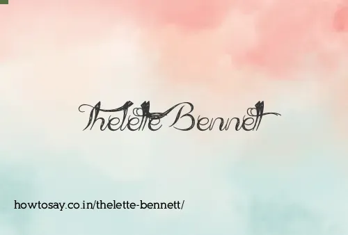 Thelette Bennett