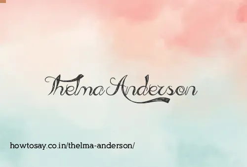 Thelma Anderson