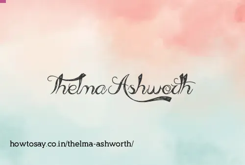 Thelma Ashworth