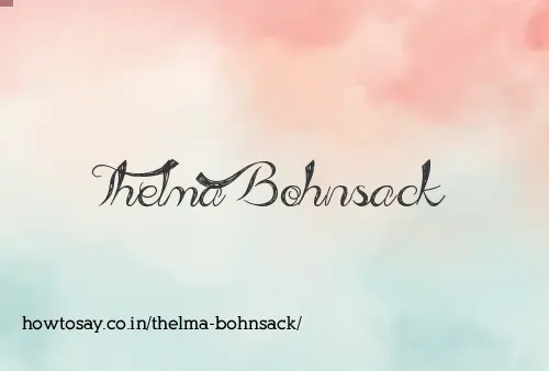 Thelma Bohnsack