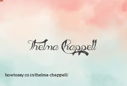 Thelma Chappell