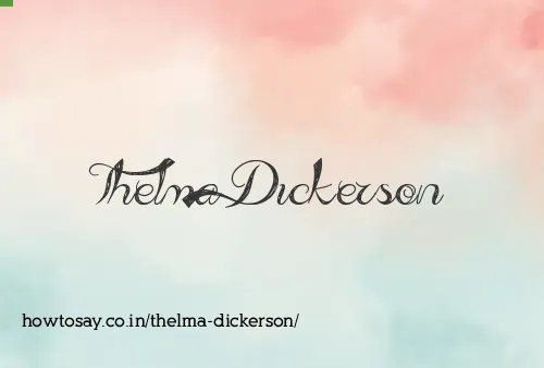 Thelma Dickerson