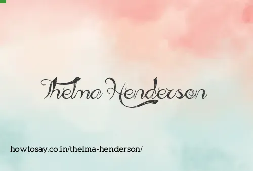 Thelma Henderson