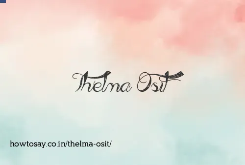 Thelma Osit