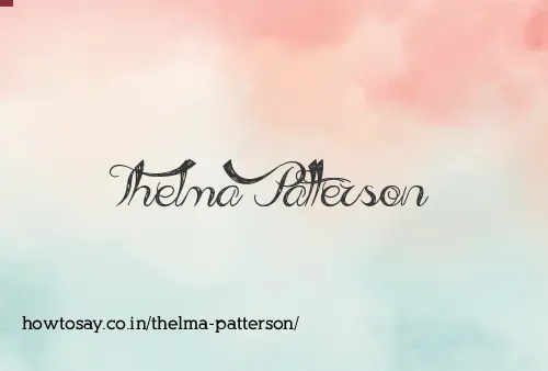 Thelma Patterson