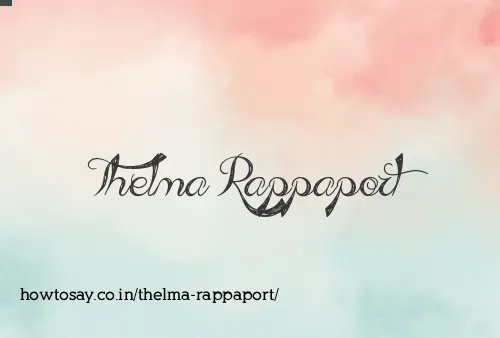 Thelma Rappaport