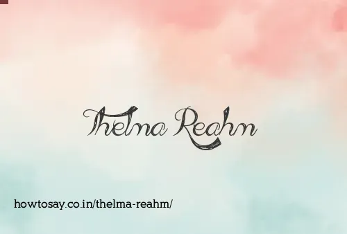 Thelma Reahm