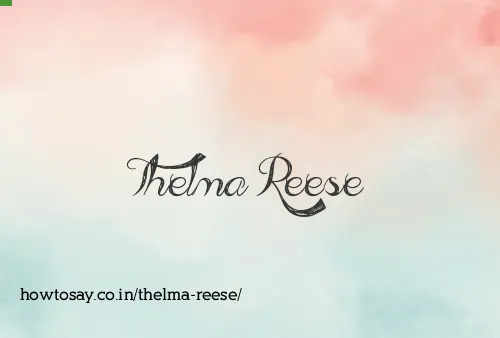 Thelma Reese