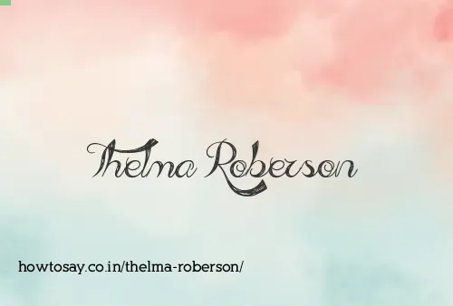 Thelma Roberson