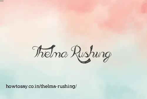 Thelma Rushing