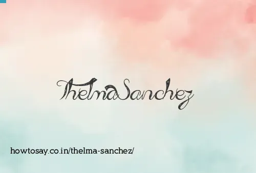 Thelma Sanchez