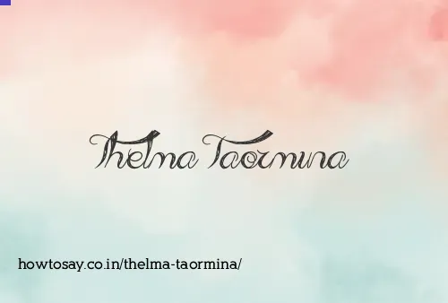 Thelma Taormina