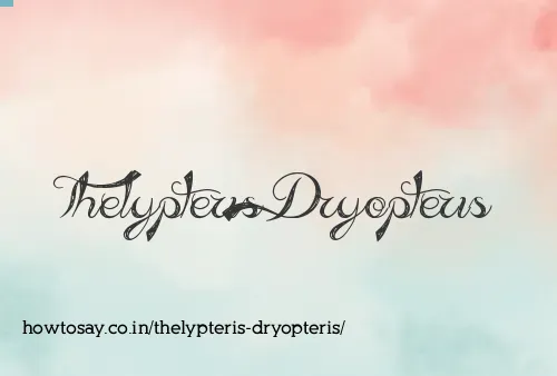 Thelypteris Dryopteris