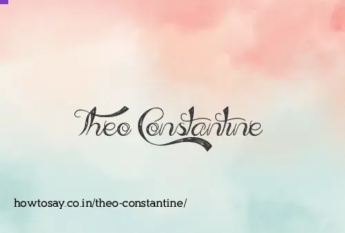 Theo Constantine