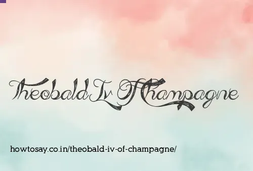 Theobald Iv Of Champagne