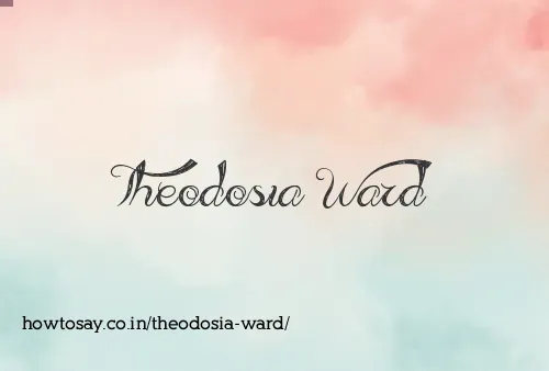 Theodosia Ward
