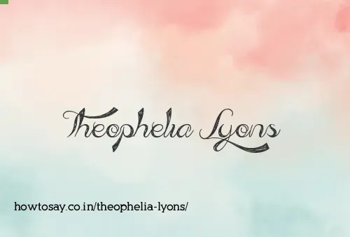 Theophelia Lyons