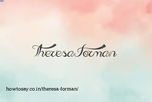 Theresa Forman