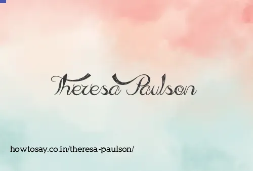 Theresa Paulson
