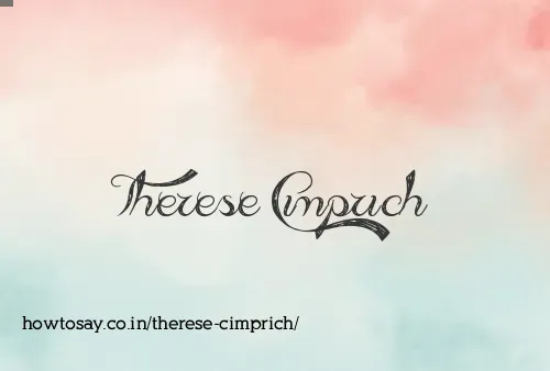 Therese Cimprich