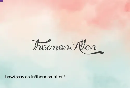Thermon Allen