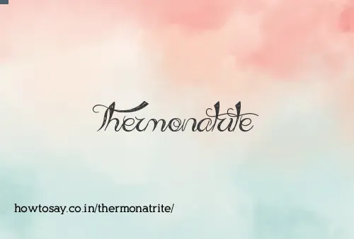 Thermonatrite