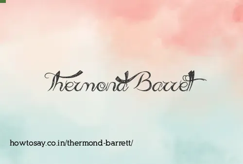 Thermond Barrett