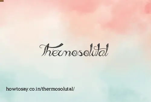 Thermosolutal