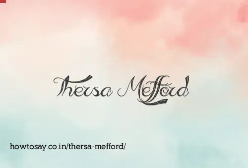 Thersa Mefford