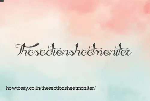 Thesectionsheetmoniter