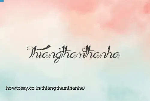 Thiangthamthanha