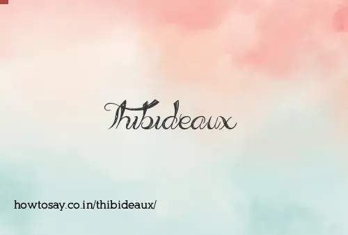 Thibideaux